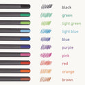 TOPS PENTONIC Medium Point Ballpoint Pen, 1 mm, Assorted Ink Colors, Charcoal Gray Barrel, 25/Pack (12127)