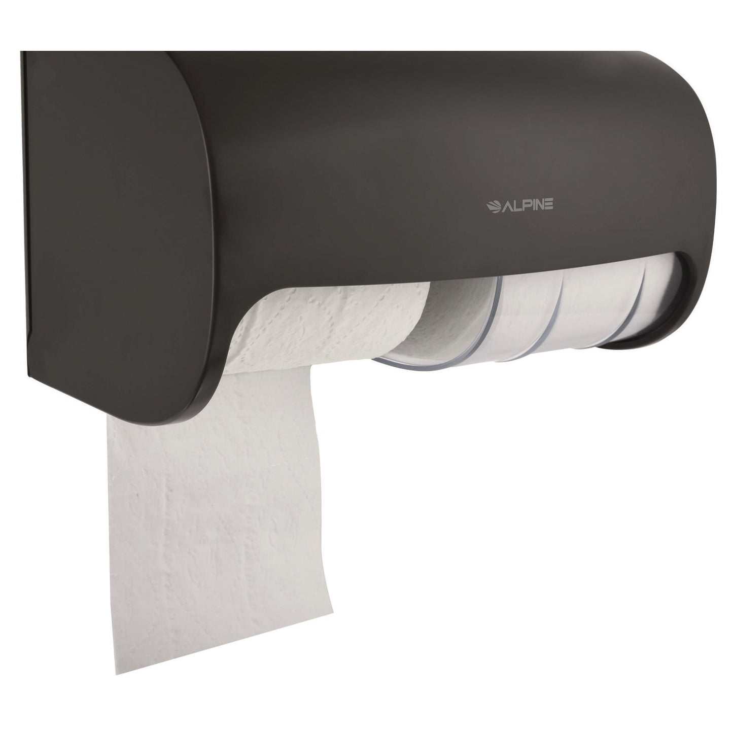 Alpine Side-by-Side Double Roll Toilet Tissue Dispenser, 6.3 x 6.3 x 10.3, Gray (ALP452GRY)