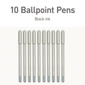 TOPS PENTONIC Frost Pen, Stick, Fine 0.7 mm, Black Ink, Pale Gray Barrel, 10/Pack (13086)