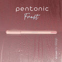 TOPS PENTONIC Frost Pen, Stick, Fine 0.7 mm, Red Ink, Pale Pink Barrel, 10/Pack (13087)