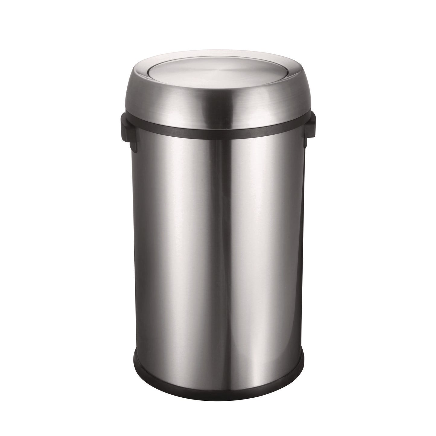 Alpine 17 Gal Stainless Steel Swivel Trash Can Cover, 15.7 x 15.67 x 15.67, Silver (ALP47065LC)