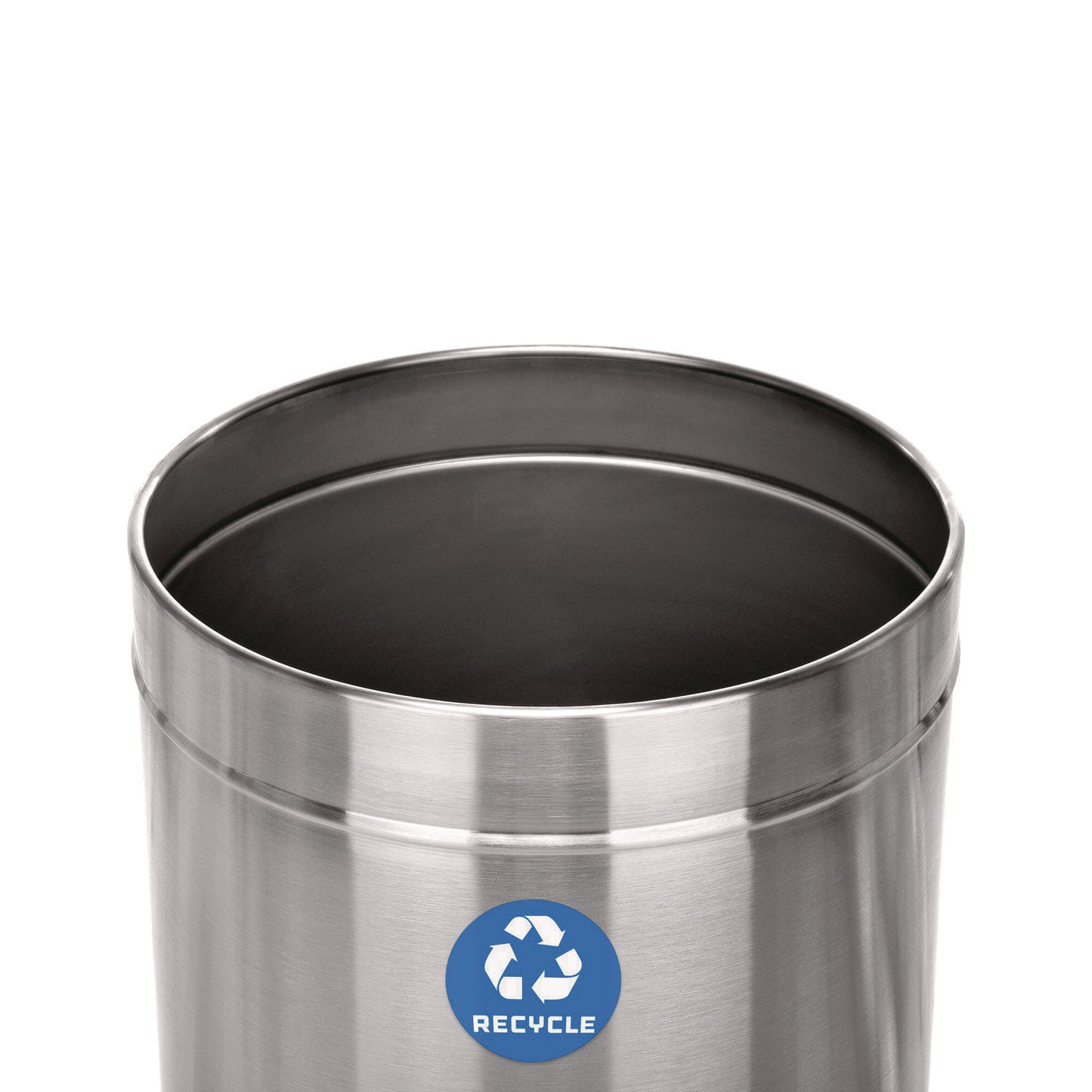 Alpine 27 Gallon Stainless Steel Recycling Can, Brushed Stainless Steel (ALP47527R)