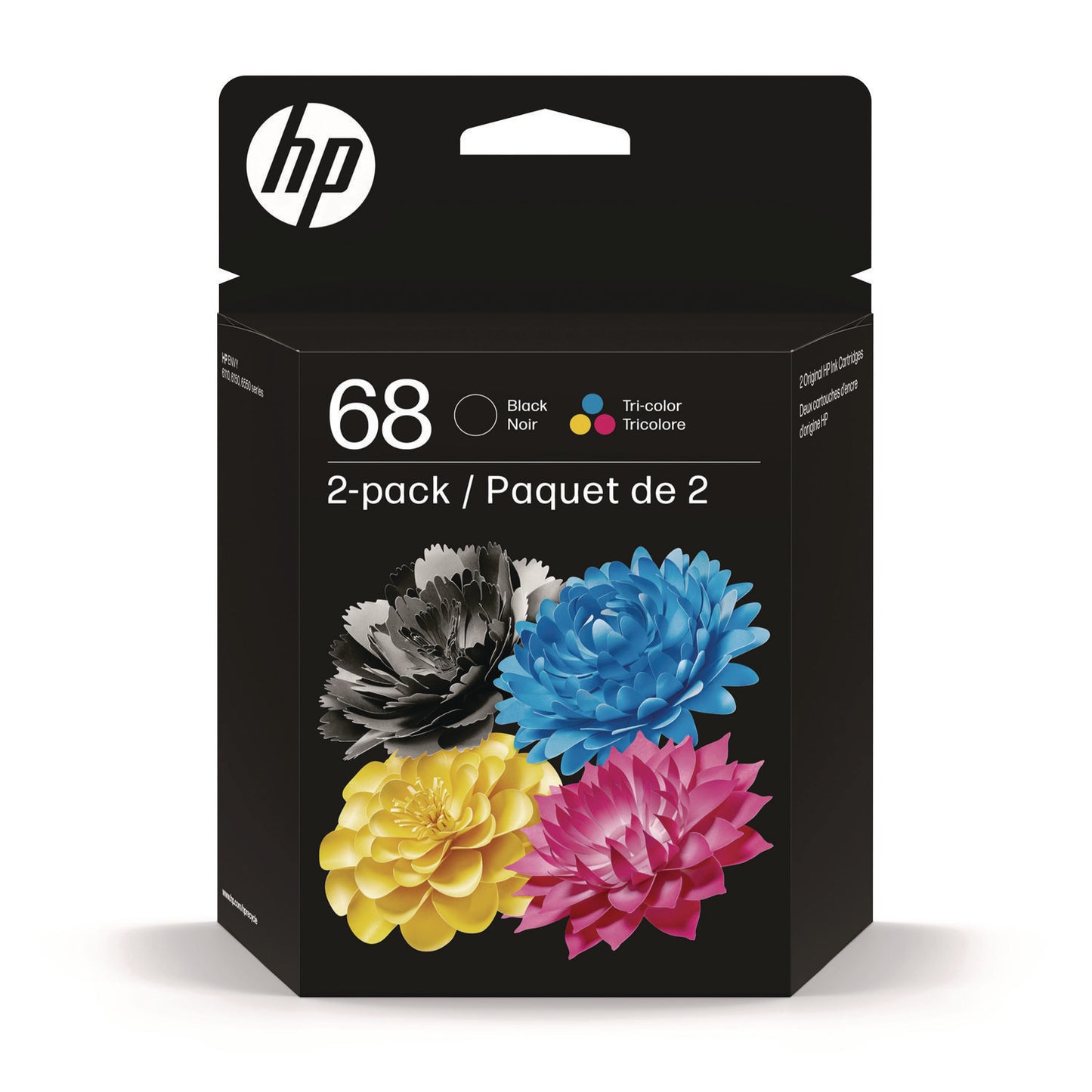 HP 68 (6L6S2TN) 2-Pack Black/Tri-Color Original Ink Cartridge