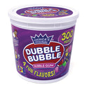 Dubble Bubble Bubble Gum Assorted Flavor Twist Tub, 300 Pieces/Tub, 1 Tub/Carton (22000223)