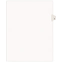 Preprinted Legal Exhibit Side Tab Index Dividers, Avery Style, 26-Tab, G, 11 x 8.5, White, 25/Set, (1407) (01407)