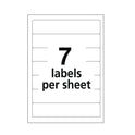 Avery Removable File Folder Labels with Sure Feed Technology, 0.66 x 3.44, White, 7/Sheet, 36 Sheets/Pack (5235)