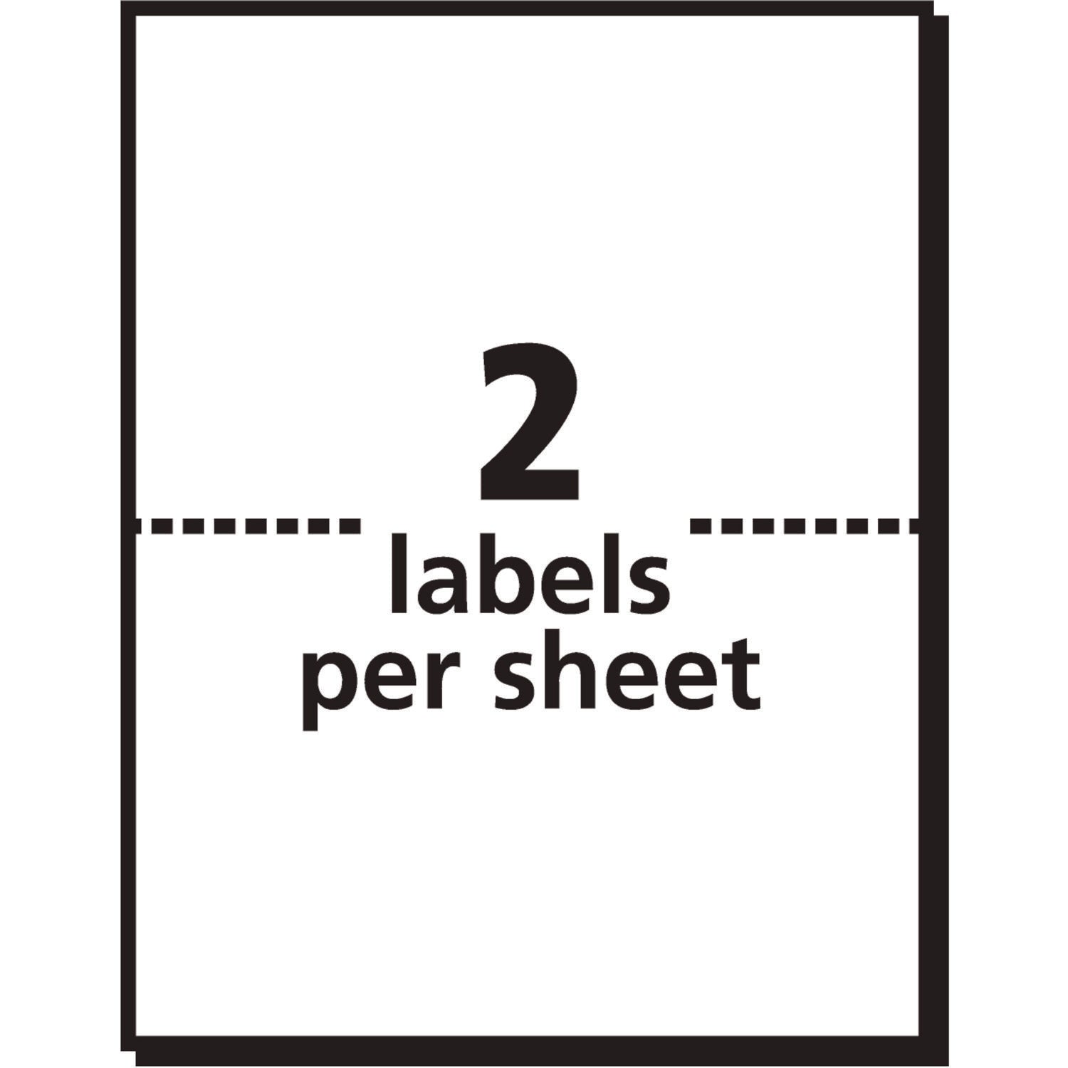 Avery Shipping Labels with TrueBlock Technology, Inkjet/Laser Printers, 4 x 3, White, 2/Sheet, 20 Sheets/Pack (05286)