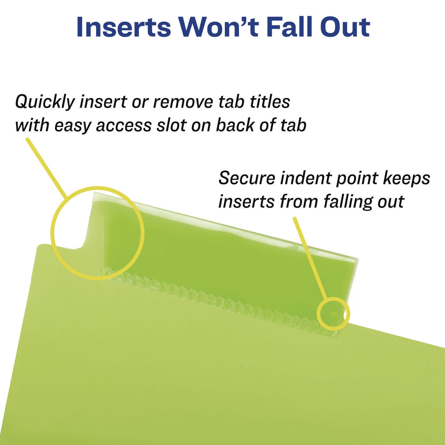 Avery Big Tab Insertable Two-Pocket Plastic Dividers, 5-Tab, 11.13 x 9.25, Assorted, 1 Set (11982)