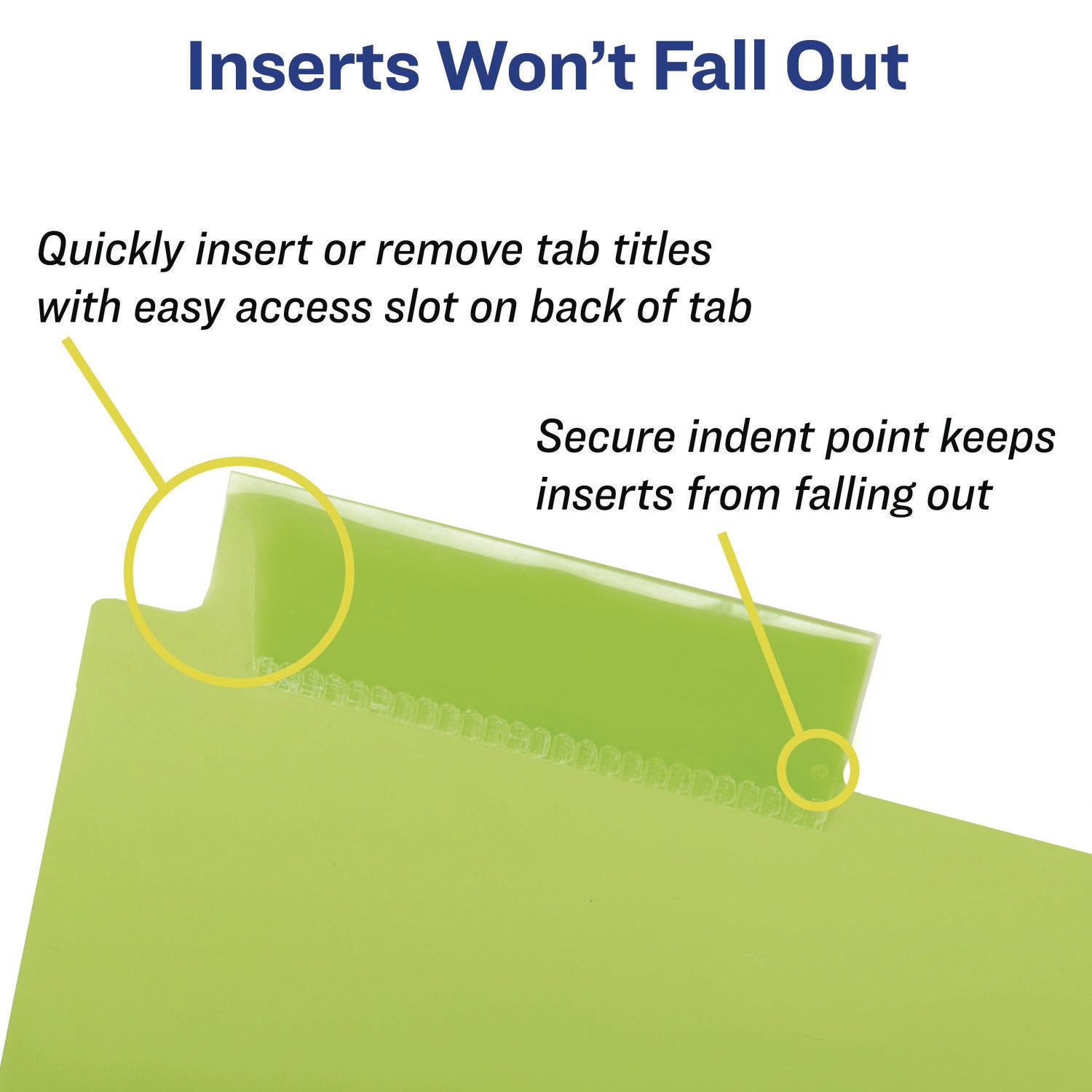 Avery Big Tab Insertable Two-Pocket Plastic Dividers, 5-Tab, 11.13 x 9.25, Assorted, 1 Set (11982)