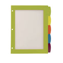 Avery Big Tab Ultralast Plastic Dividers, 5-Tab, 11 x 8.5, Assorted, 1 Set (24900)