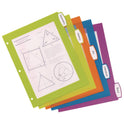 Avery Big Tab Ultralast Plastic Dividers, 5-Tab, 11 x 8.5, Assorted, 1 Set (24900)