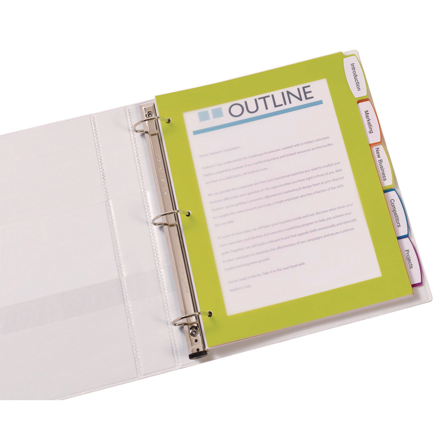 Avery Big Tab Ultralast Plastic Dividers, 5-Tab, 11 x 8.5, Assorted, 1 Set (24900)