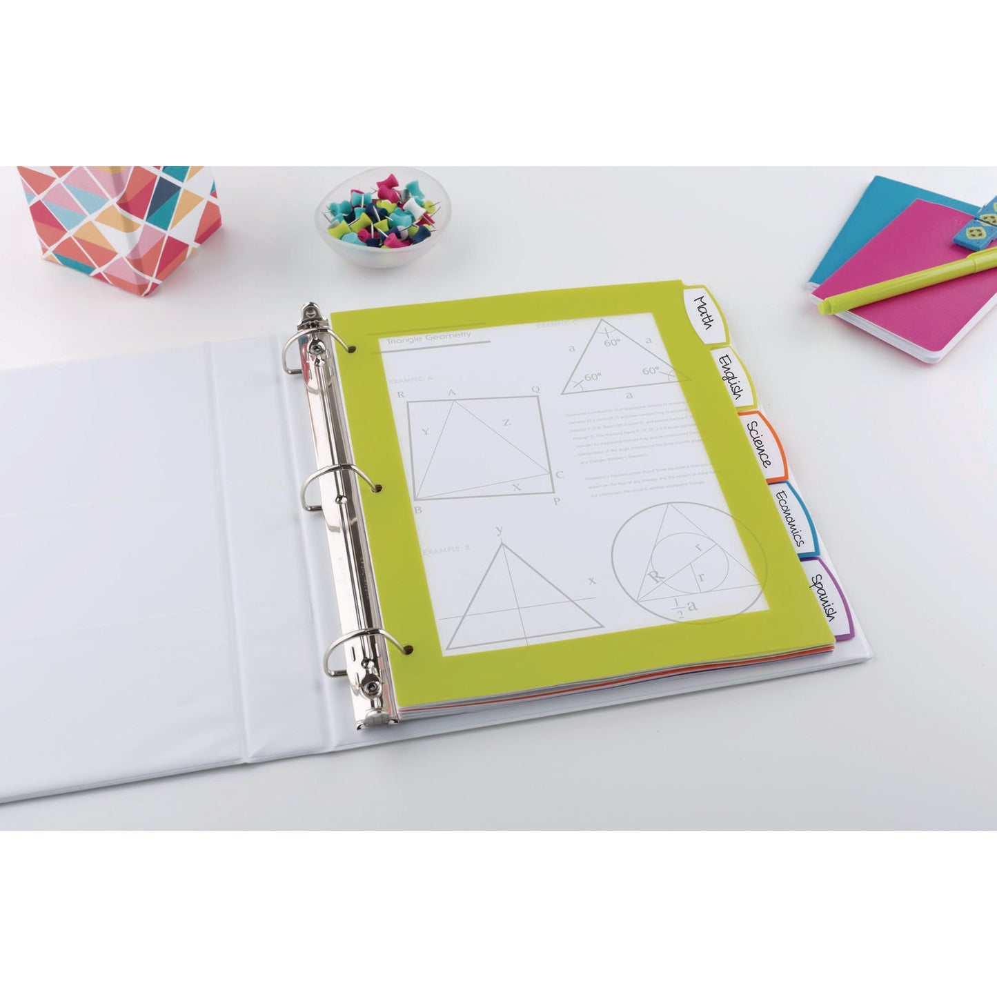 Avery Big Tab Ultralast Plastic Dividers, 5-Tab, 11 x 8.5, Assorted, 1 Set (24900)