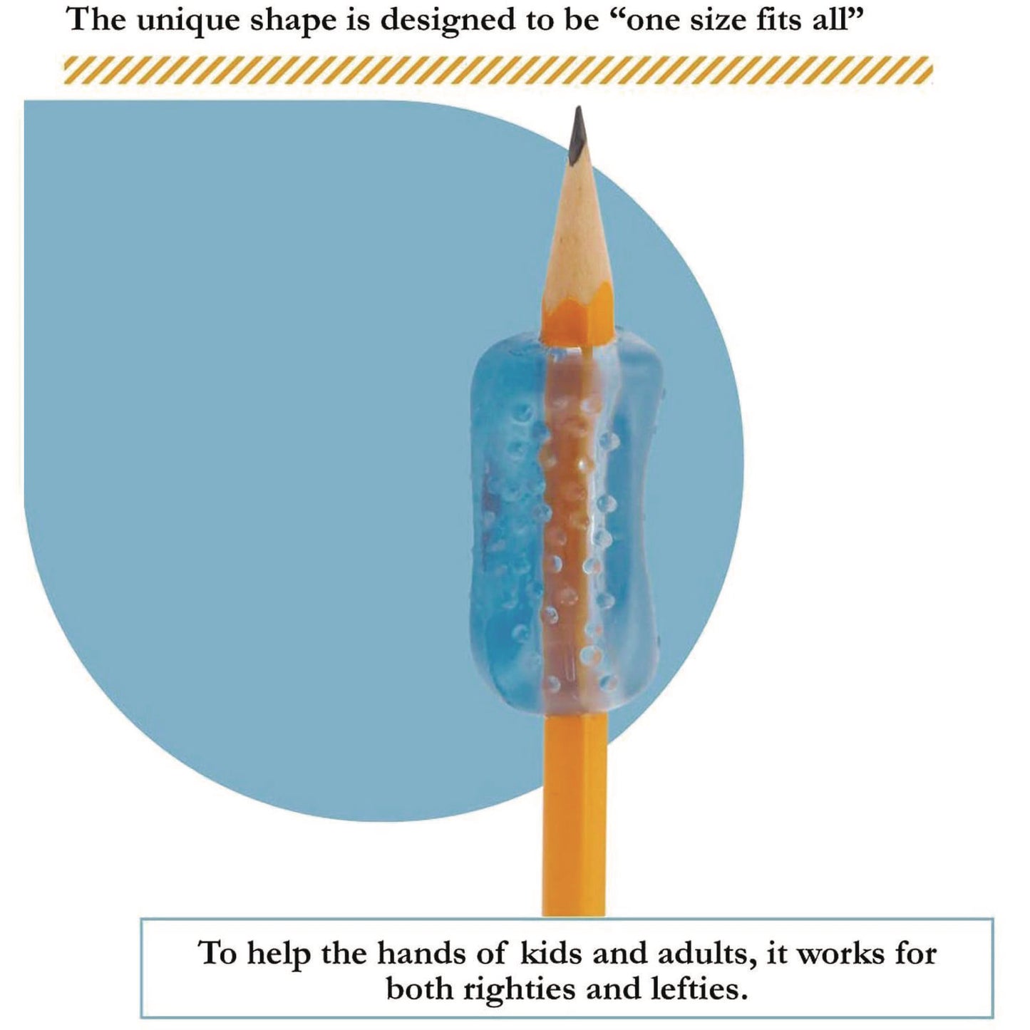 The Pencil Grip Bumpy Pencil Grip. 0.6" Long, Assorted Neon Colors, 72/Carton (12072)