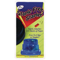 The Pencil Grip Staple-Free Stapler, 5-Sheet Capacity, 0.5" Throat Depth, Blue, 24/Carton (13324)