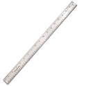 The Pencil Grip Stainless Steel Ruler, Standard/Metric, 18" Long, Silver, 36/Carton (15836)