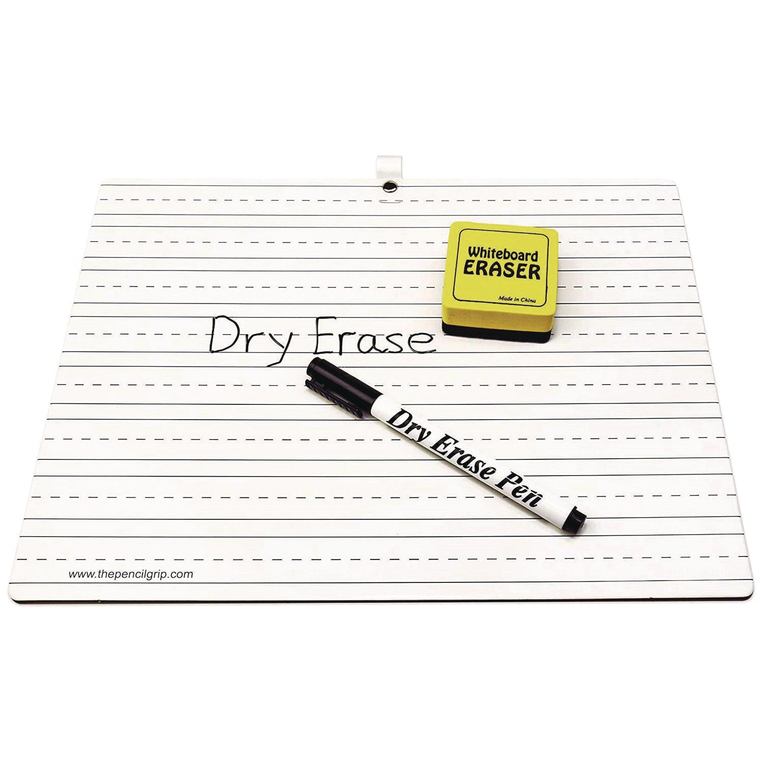 The Pencil Grip Dry Erase Whiteboard Student Starter Kits with Markers and Erasers, 11.75" x 9", White Surface, 24/Carton (38824)