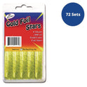 The Pencil Grip Foil Star Stickers, Gold, 55/Sheet, 8 Sheets/Pack, 72 Packs/Carton (46472)