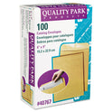 Quality Park Catalog Envelope, 28 lb Bond Weight Kraft, #1, Square Flap, Gummed Closure, 6 x 9, Brown Kraft, 100/Box (40767)