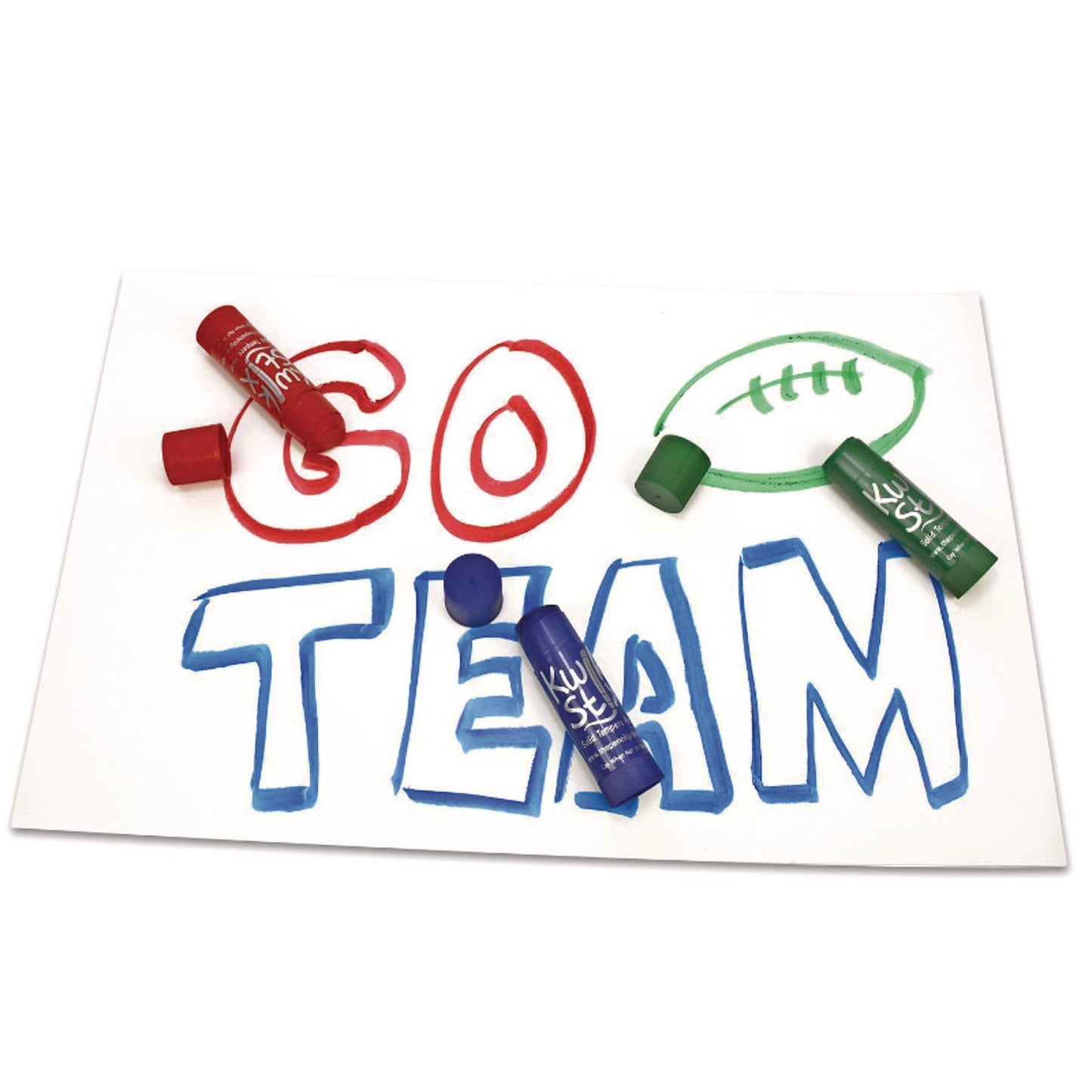 The Pencil Grip Kwik Stick Tempera Paint, 6 Assorted Classic Colors, 6/Pack, 12 Packs/Carton (64612)