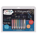 The Pencil Grip Wonder Stix Playmat Kit, 8 Assorted Pastel Wonderstix and 4 Playmats/Pack, 12 Packs/Carton (64812)