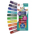 The Pencil Grip Kwik Stix Tempera Paint Set, 10 Assorted Jewel Tones Colors, 10/Pack, 12 Packs/Carton (67812)