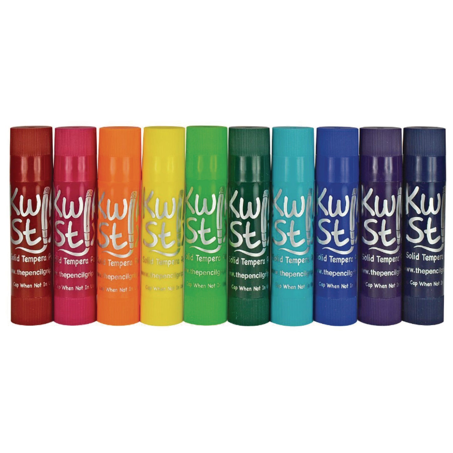 The Pencil Grip Kwik Stix Tempera Paint Set, 10 Assorted Jewel Tones Colors, 10/Pack, 12 Packs/Carton (67812)