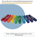 The Pencil Grip Kwik Stix Tempera Paint Set, 10 Assorted Jewel Tones Colors, 10/Pack, 12 Packs/Carton (67812)