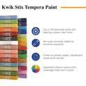 The Pencil Grip Kwik Stix Tempera Paint Set, 30 Assorted Colors, 30/Pack, 6 Packs/Carton (68106)
