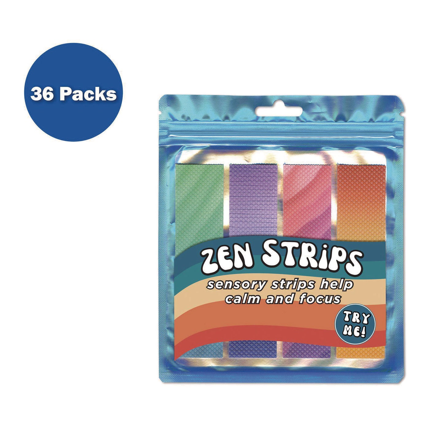 The Pencil Grip Zen Strips, Bumpy Gradient, Assorted Colors, 4/Set, 36 Sets/Carton (85436)