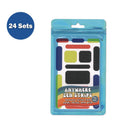 The Pencil Grip Anywhere Zen Strips, Bumpy, Assorted Primary Colors 13/Set, 24 Sets/Carton (88024)