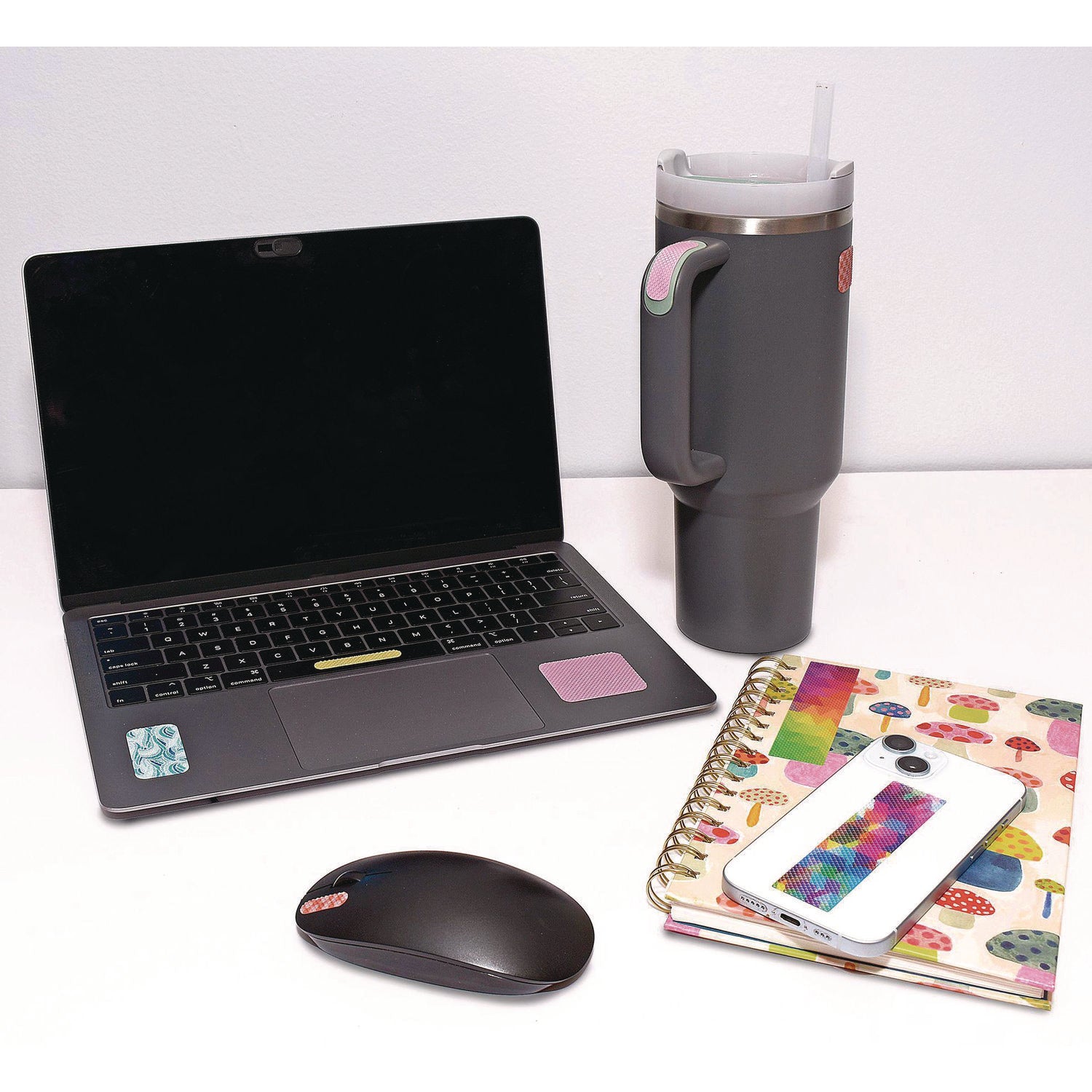 The Pencil Grip Anywhere  Zen Strips, Bumpy, Assorted Pastel Colors, 13/Set, 24 Sets/Carton (88224)