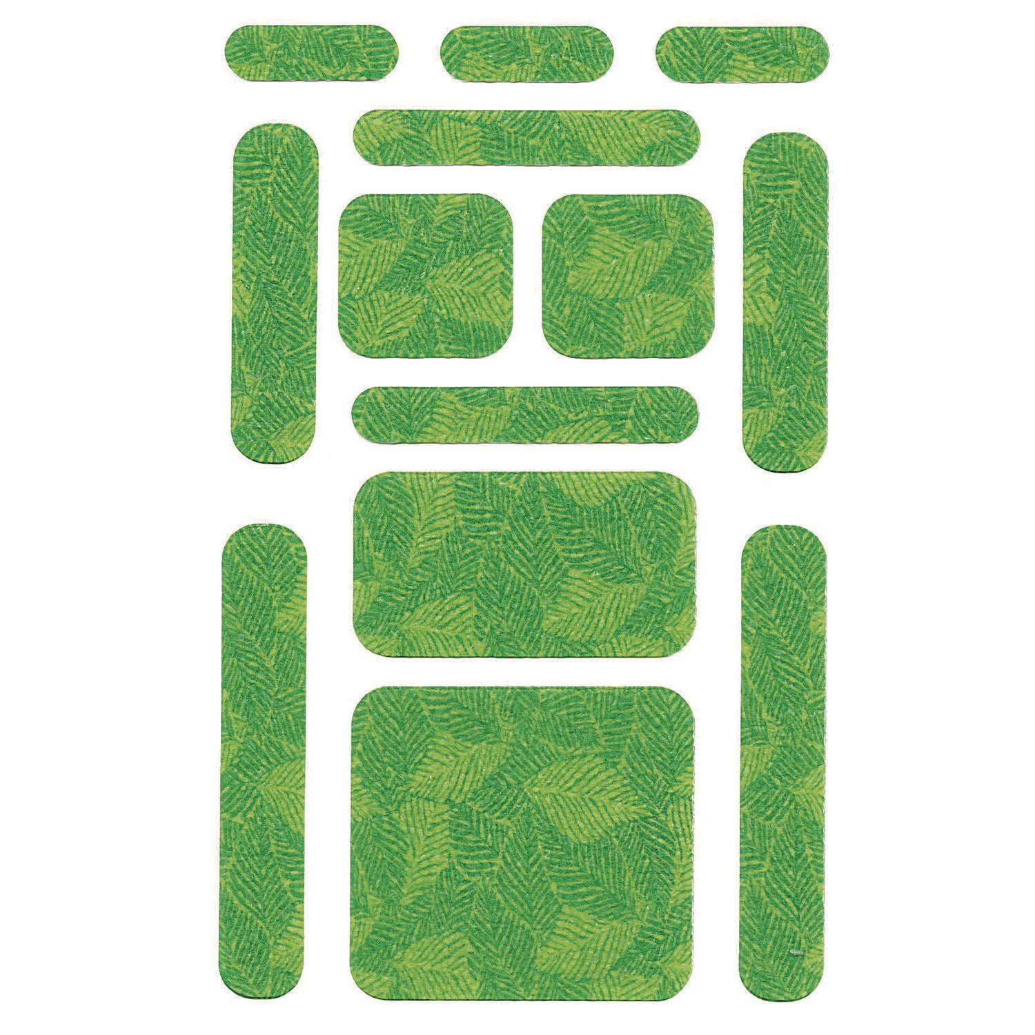 The Pencil Grip Anywhere Zen Strips, Sandy Palm Leaves, Assorted Colors, 13/Set, 24 Sets/Carton (88624)