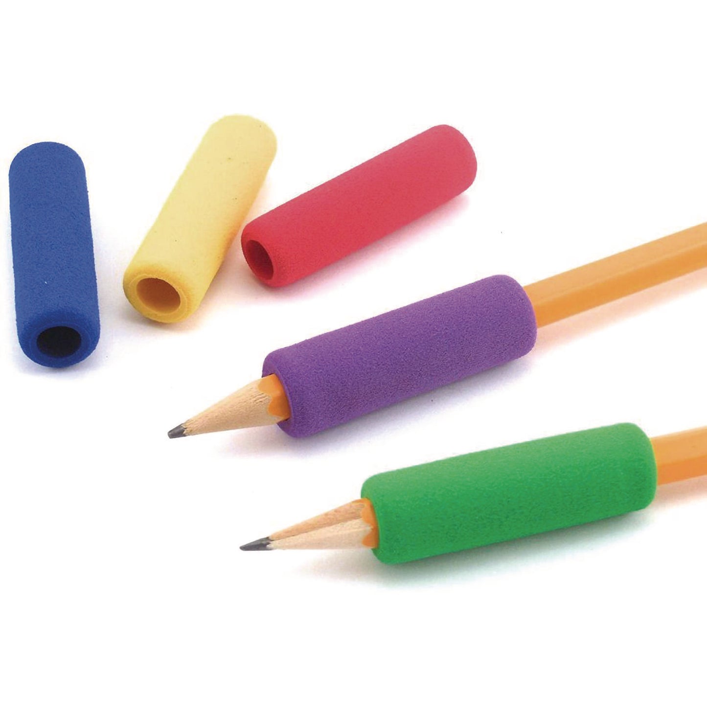 The Pencil Grip Foam Pencil Grip, 0.5" Long, Assorted Colors, 600/Carton (164600)