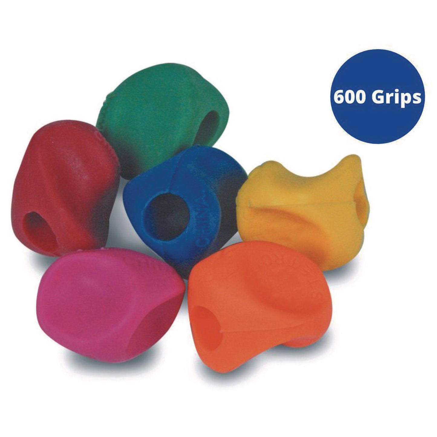 The Pencil Grip Mini Pencil Grip, 0.8" Long, Assorted Colors, 600/Carton (175600)
