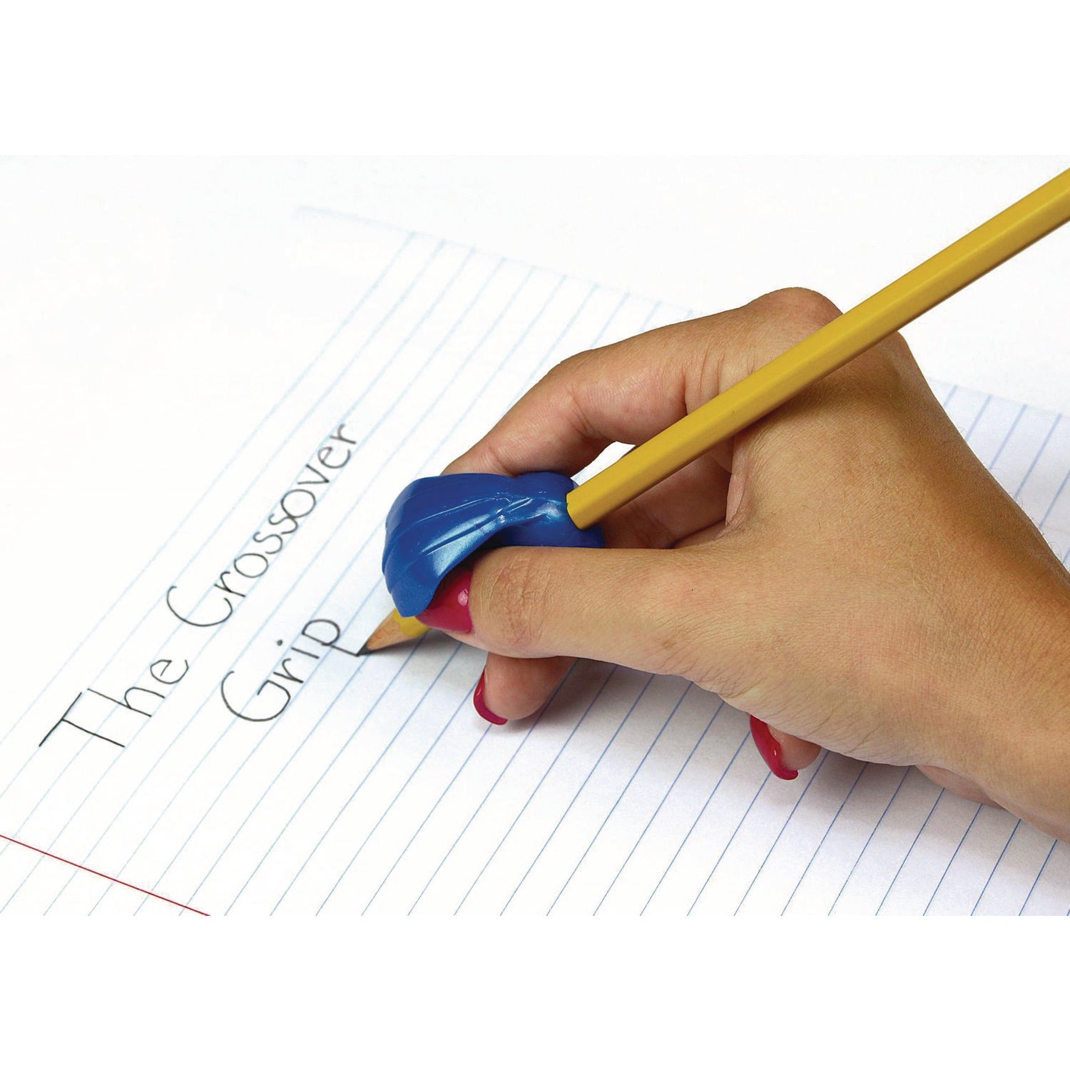 The Pencil Grip Crossover Grip, 1" Long, Assorted Metallic Colors, 100/Carton (177100)