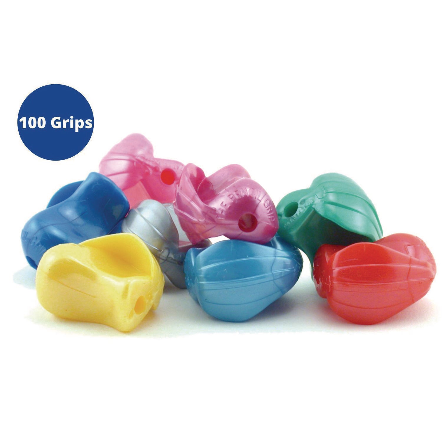 The Pencil Grip Crossover Grip, 1" Long, Assorted Metallic Colors, 100/Carton (177100)