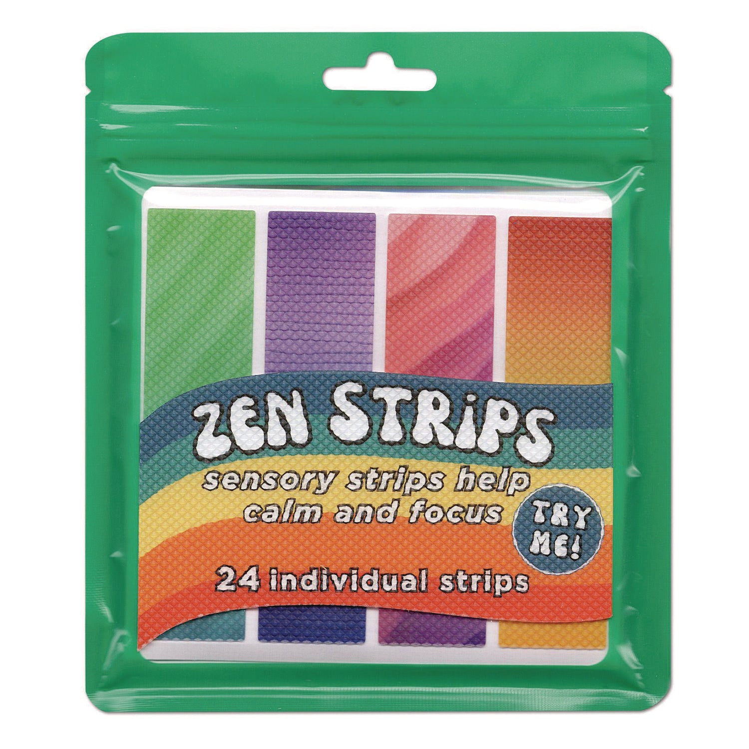 The Pencil Grip Zen Strips, Bumpy Gradient Classpack, Assorted Colors, 24/Set, 6 Sets/Carton (854246)