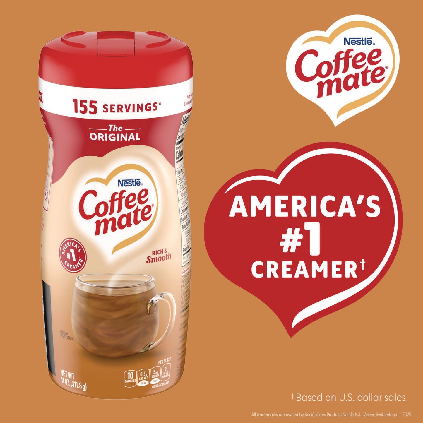 Coffee-mate Original Flavor Powdered Creamer, 11oz (55882)