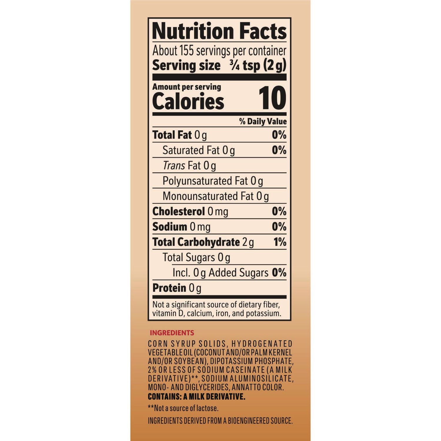 Coffee-mate Original Lite Powdered Creamer, 11oz Canister (74185)