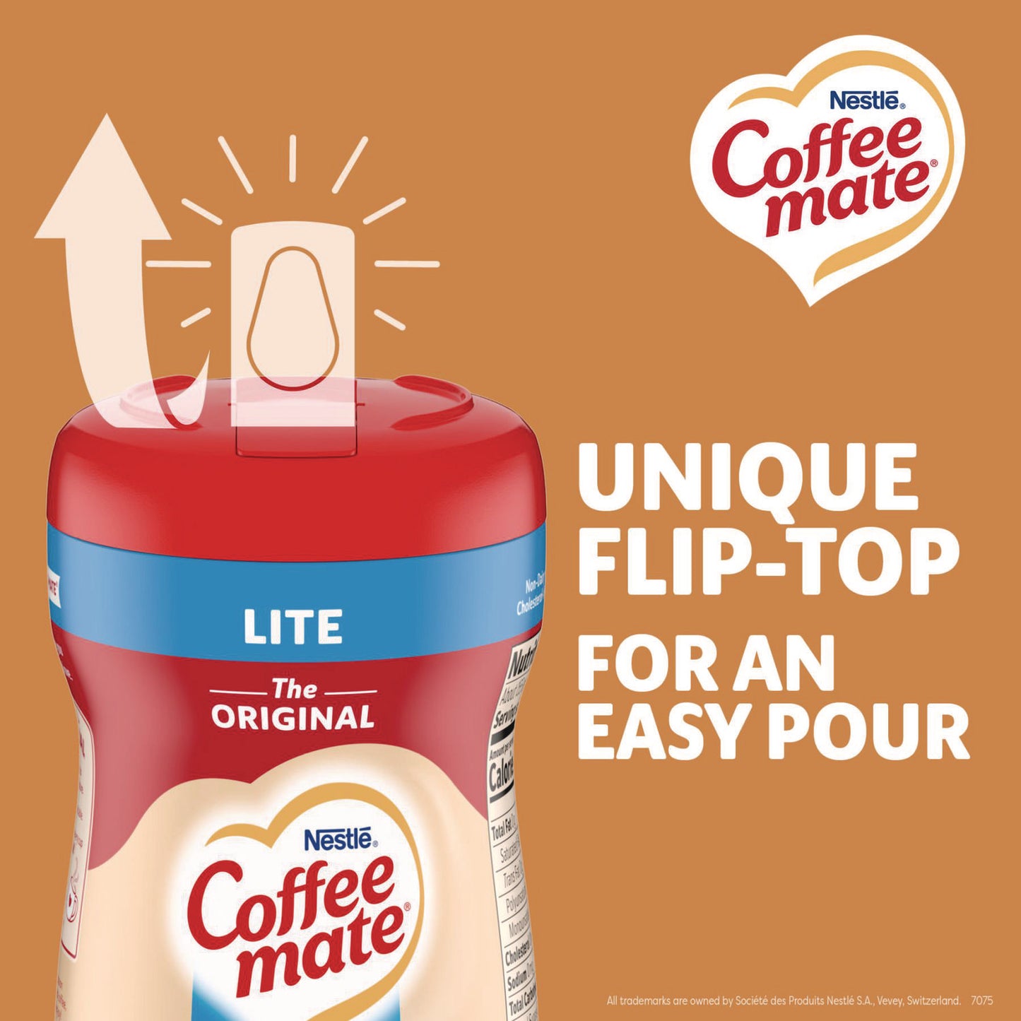 Coffee-mate Powdered Original Lite Creamer, 11 oz. Canister, 12/Carton (74185CT)