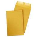 Quality Park Catalog Envelope, 28 lb Bond Weight Kraft, #1, Square Flap, Gummed Closure, 6 x 9, Brown Kraft, 100/Box (40767)