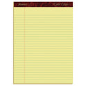 Ampad Gold Fibre Writing Pads, Wide/Legal Rule, 50 Canary-Yellow 8.5 x 11.75 Sheets, 4/Pack (20032)