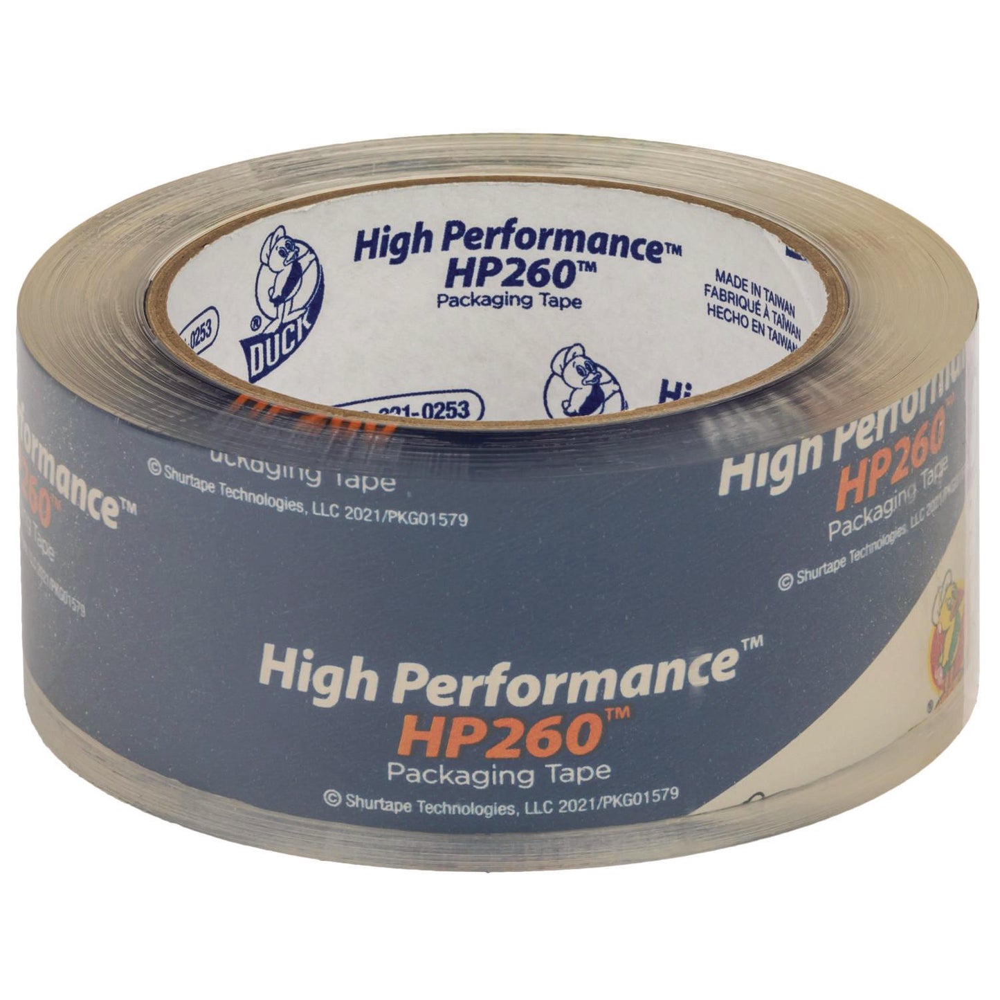 Duck HP260 Packaging Tape, 3" Core, 1.88" x 60 yds, Clear, 8/Pack (0007424)