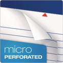 Ampad Perforated Writing Pads, Narrow Rule, 50 White 8.5 x 11.75 Sheets, Dozen (20322)