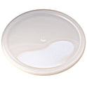 Fabri-Kal Pro Kal Polyethylene Flush Fill Round Deli Lids, 4.6" Diameter, Clear, 500/Carton (PELID)