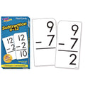 TREND Skill Drill Flash Cards, Subtraction, 3 x 6, Black and White, 91/Pack (T53103)