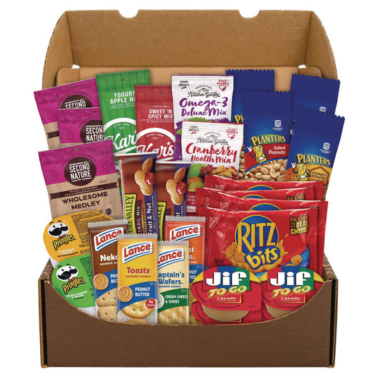 Snack Box Pros On The Go Snack Box, 27 Assorted Snacks/Box (700S0009)