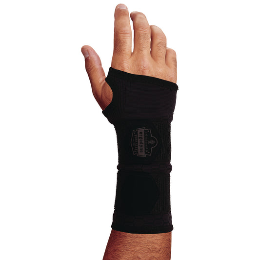 ergodyne ProFlex 685 Wrist Support Sleeve - Double Strap, Small, Fits Left Hand/Right Hand, Black (16616)