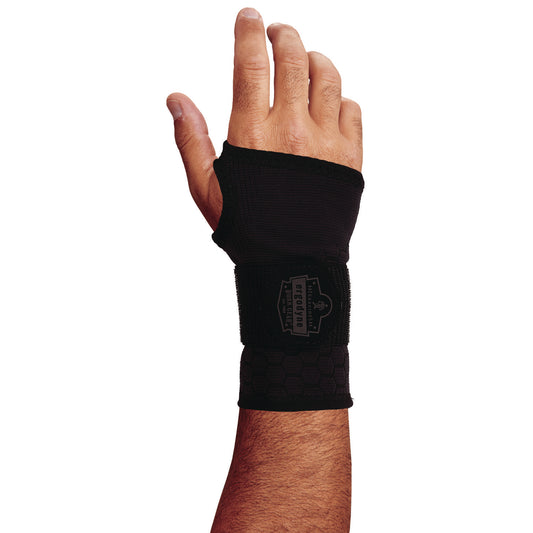 ergodyne ProFlex 680 Wrist Support Sleeve - Single Strap, Small, Fits Left Hand/Right Hand, Black (16626)